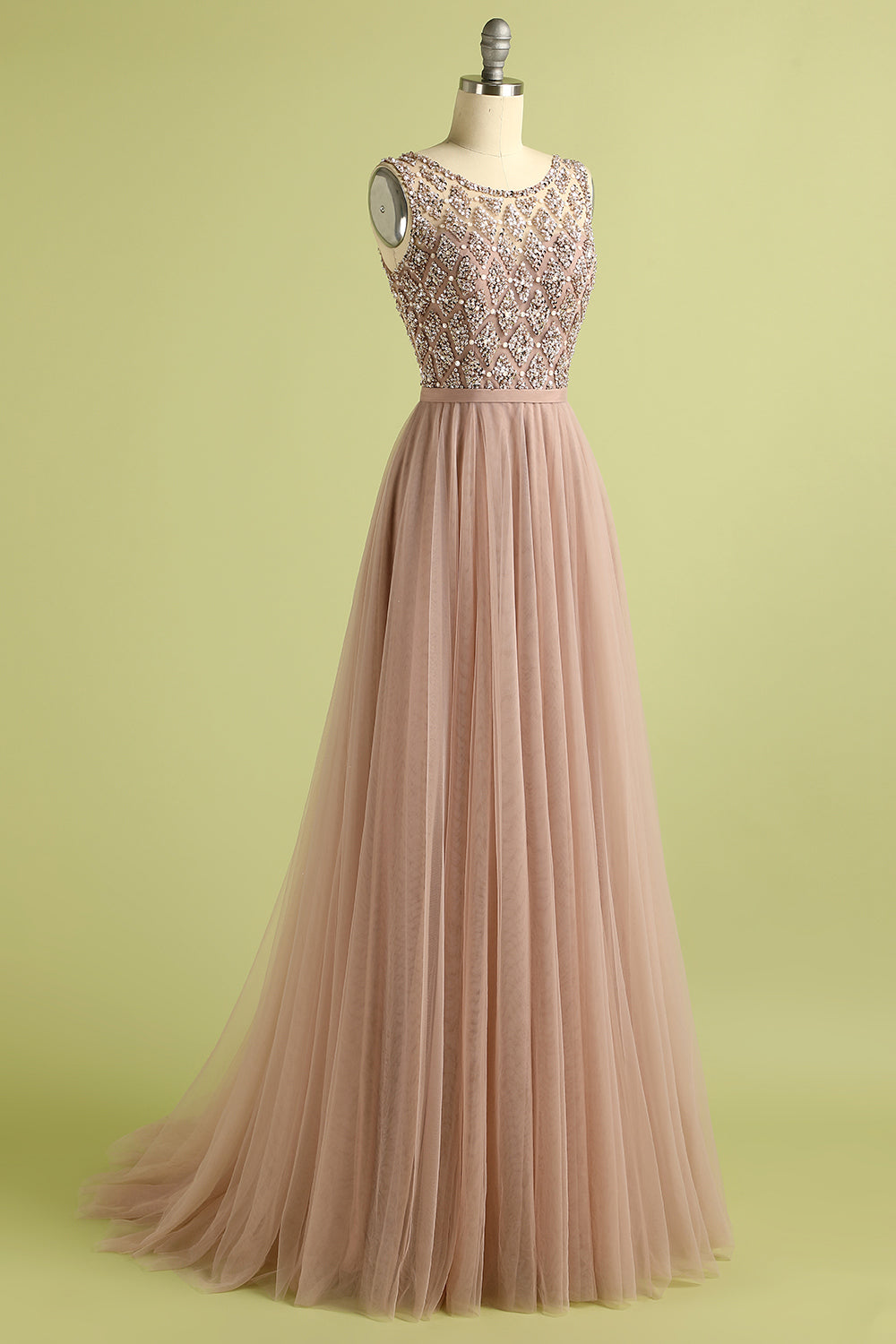 Tulle Beading Prom Dress - Fashionpara