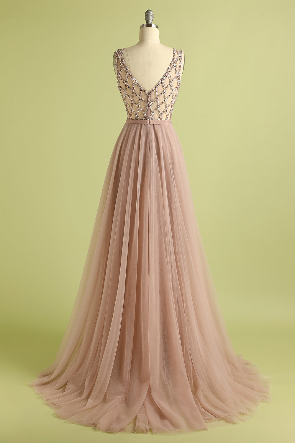 Tulle Beading Prom Dress - Fashionpara