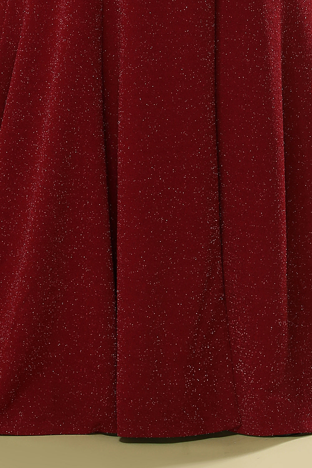 Burgundy V-neck Evening Dress - Fashionpara