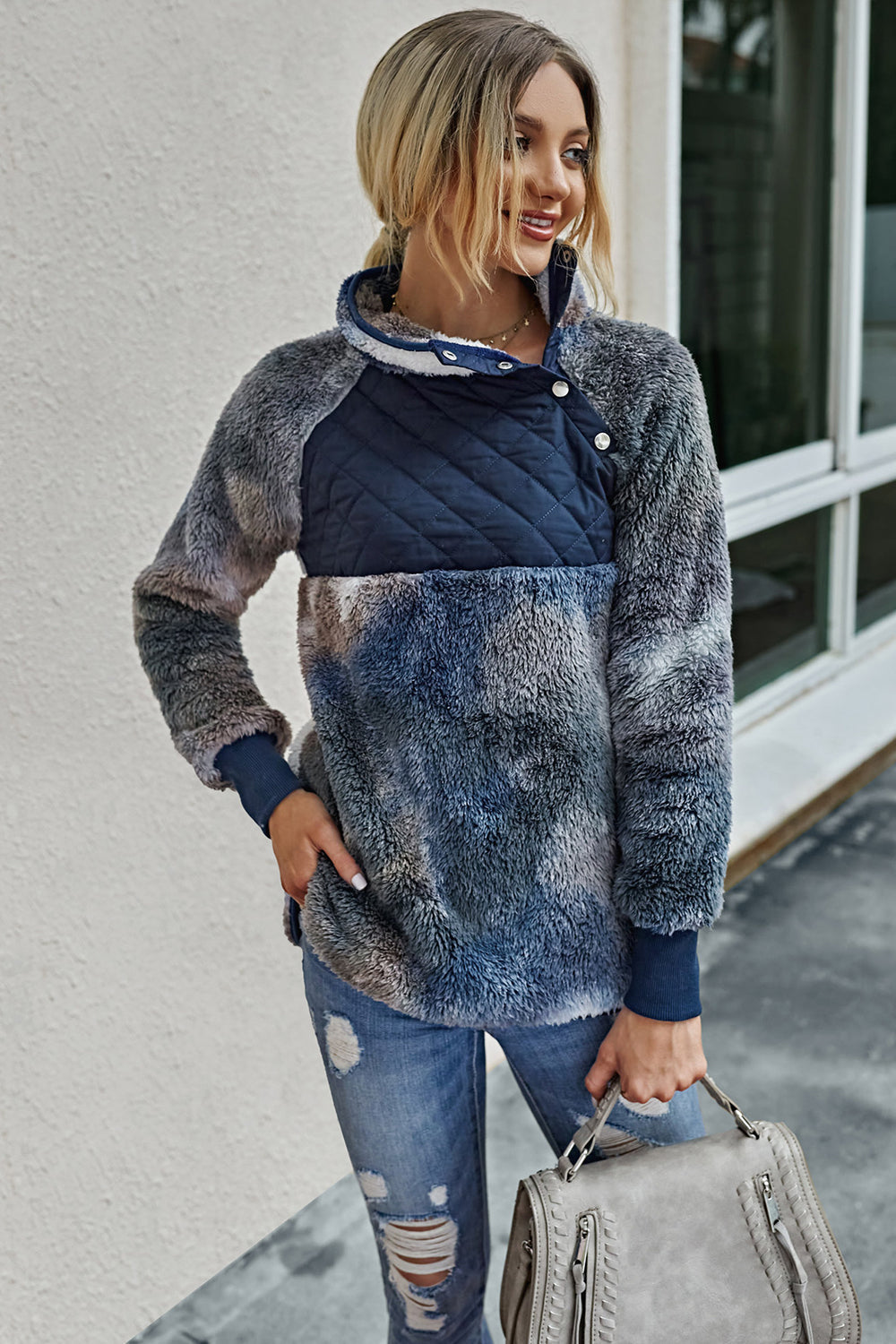 Patchwork Tie-dyed Hoodies