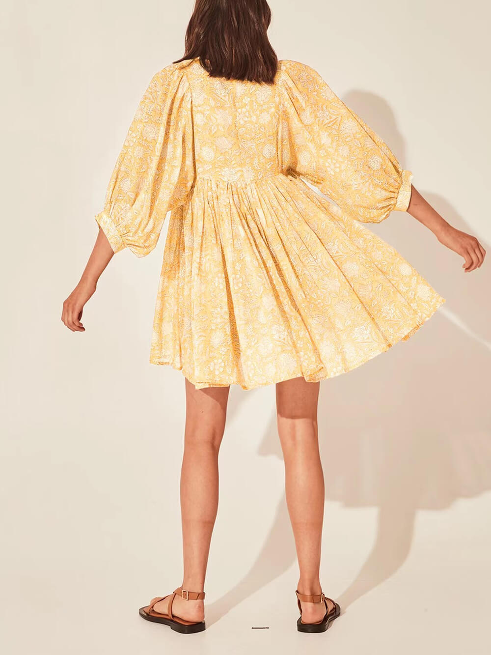 Vacation Retro Style Loose Printed Dress - Fashionpara