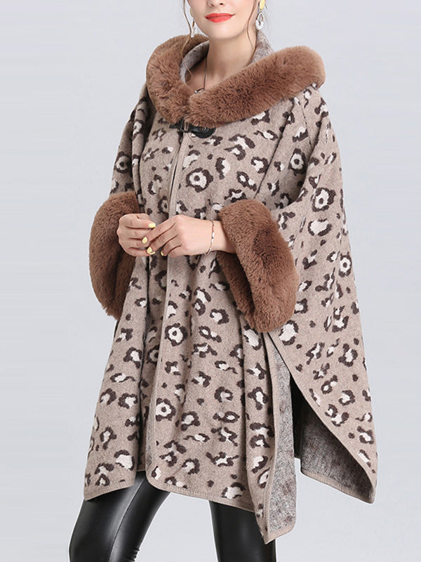 My Favorite Flutter Fluffy Neck Plus Size Cape Cardigan 13