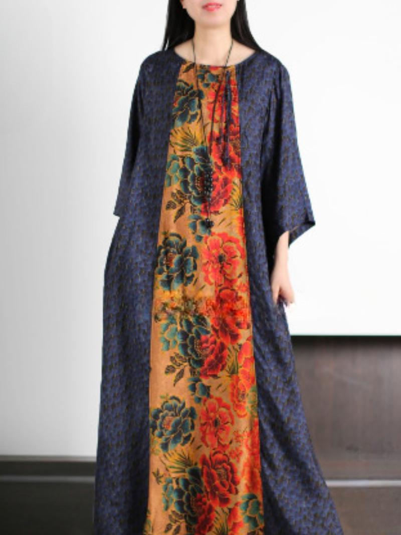 Make Me Smile Round Neck A-line Dress - Fashionpara
