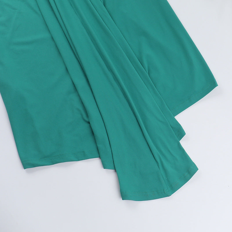 Cowl Neck Spaghetti Strap Ruched Bodycon Maxi Dress 19