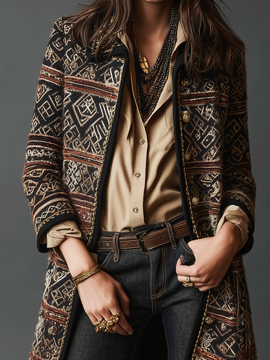 Retro Tribal Patterns And Exquisitely Elegant Coats