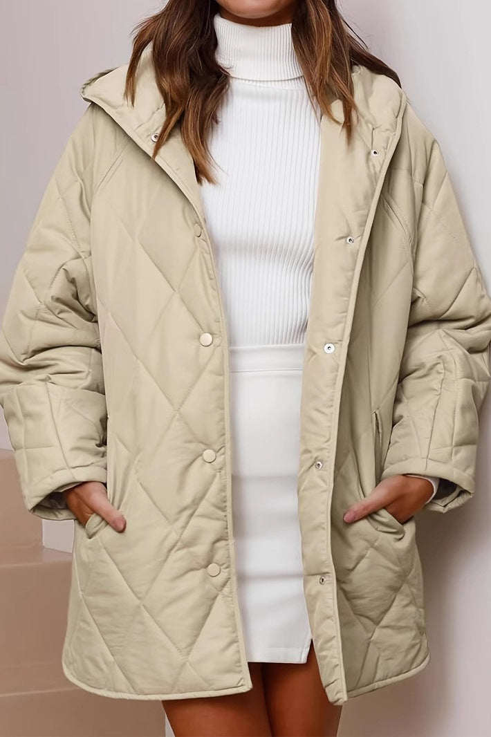 Casual Long Hooded Puffer Jacket