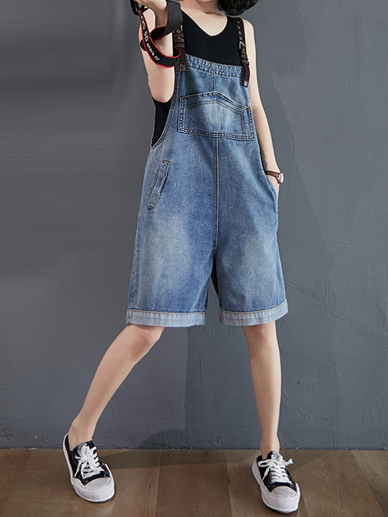 Like A Wind Short Overall Dungaree - Fashionpara