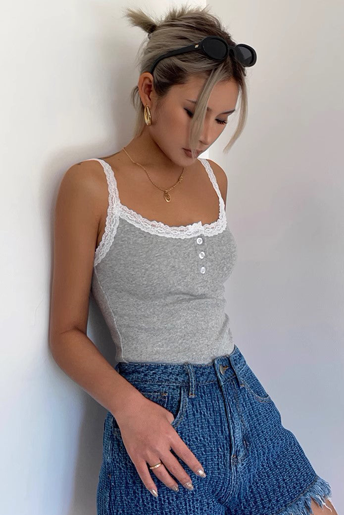 Sexy Lace Strap Vest Tank Top
