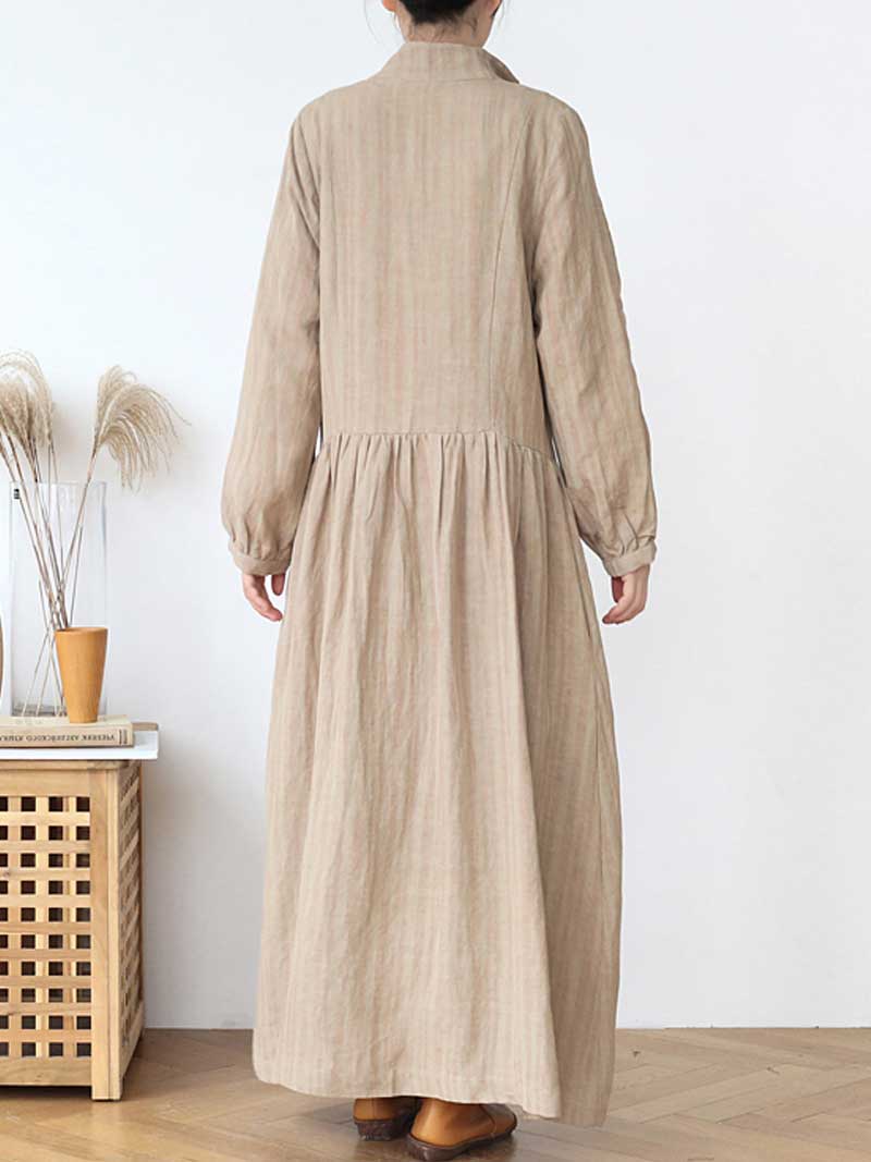 Back Your Soul Linen Coat 3