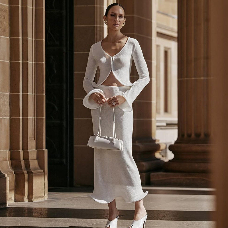 Nesra Co-Ord Set - White