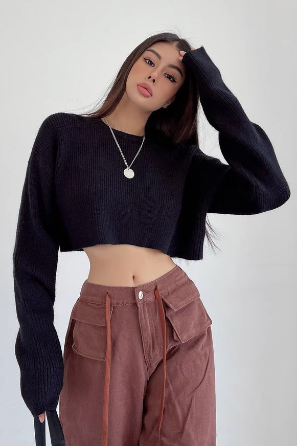 Orro Shop Loose Fitting Round Neck Long Sleeve Sweater