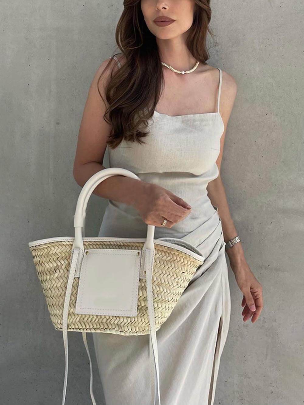 Summer Ruched Side Slit Midi Dress - Fashionpara