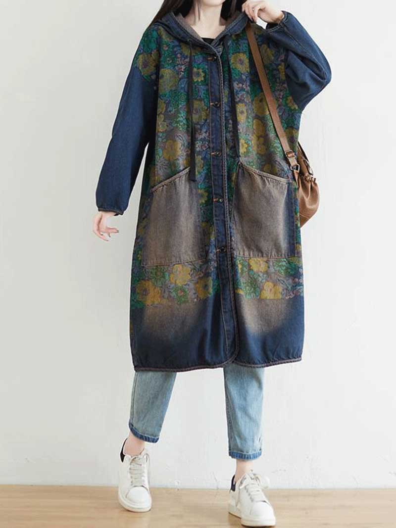 Stay Together Hooded jacket Style Midi Dress - Fashionpara