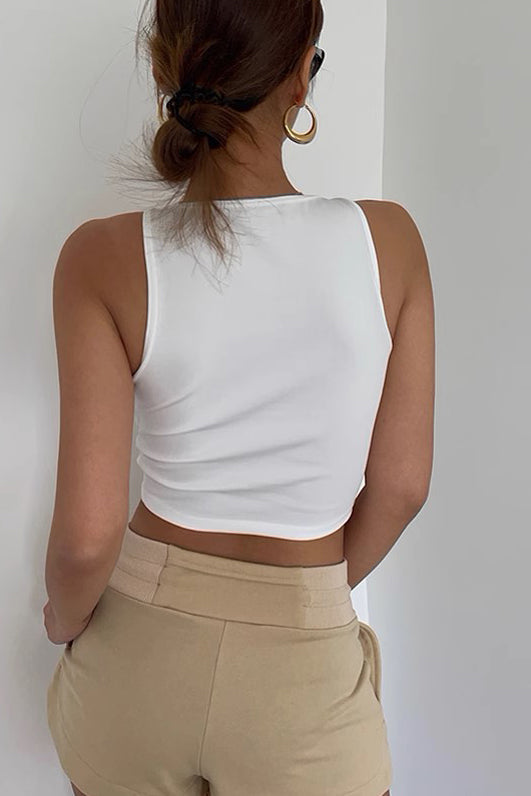 Sexy Suspender Elastic Vest Tank Top