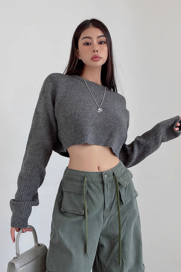 Orro Shop Loose Fitting Round Neck Long Sleeve Sweater
