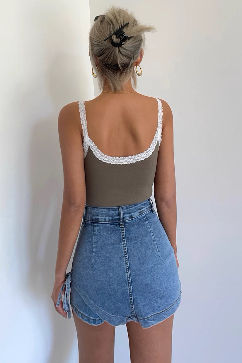 Sexy Lace Strap Vest Tank Top