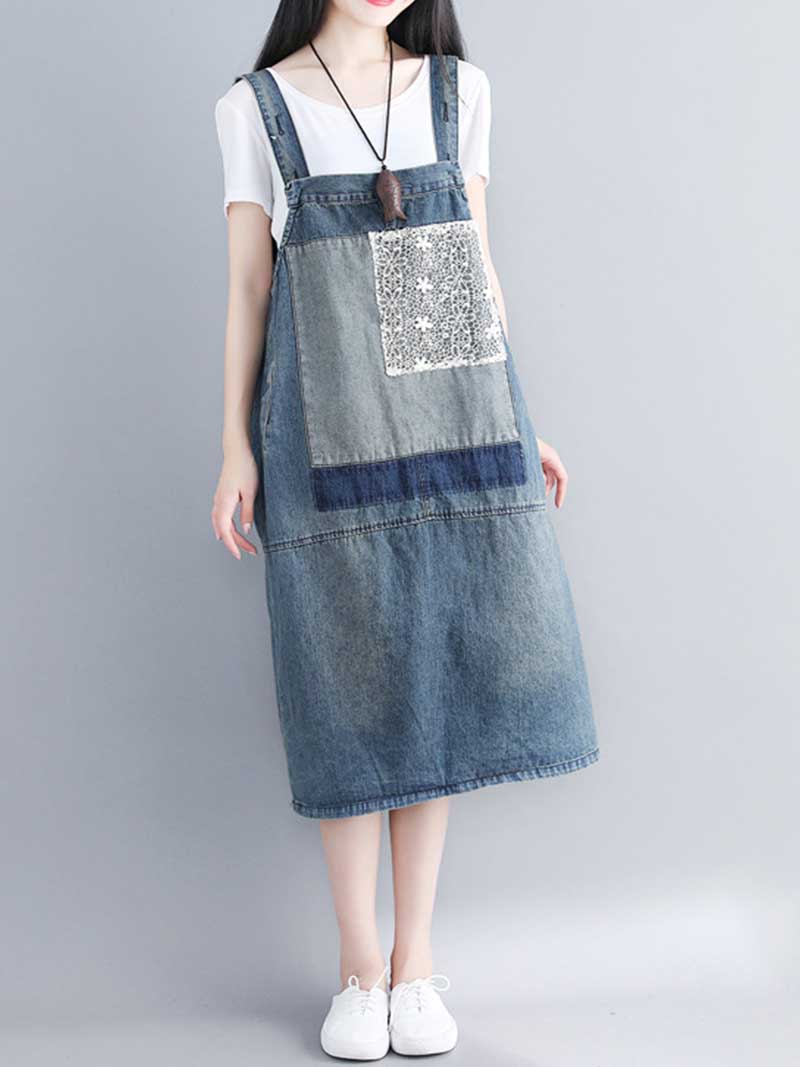 Want Meet You Overall Midi Dress - Fashionpara