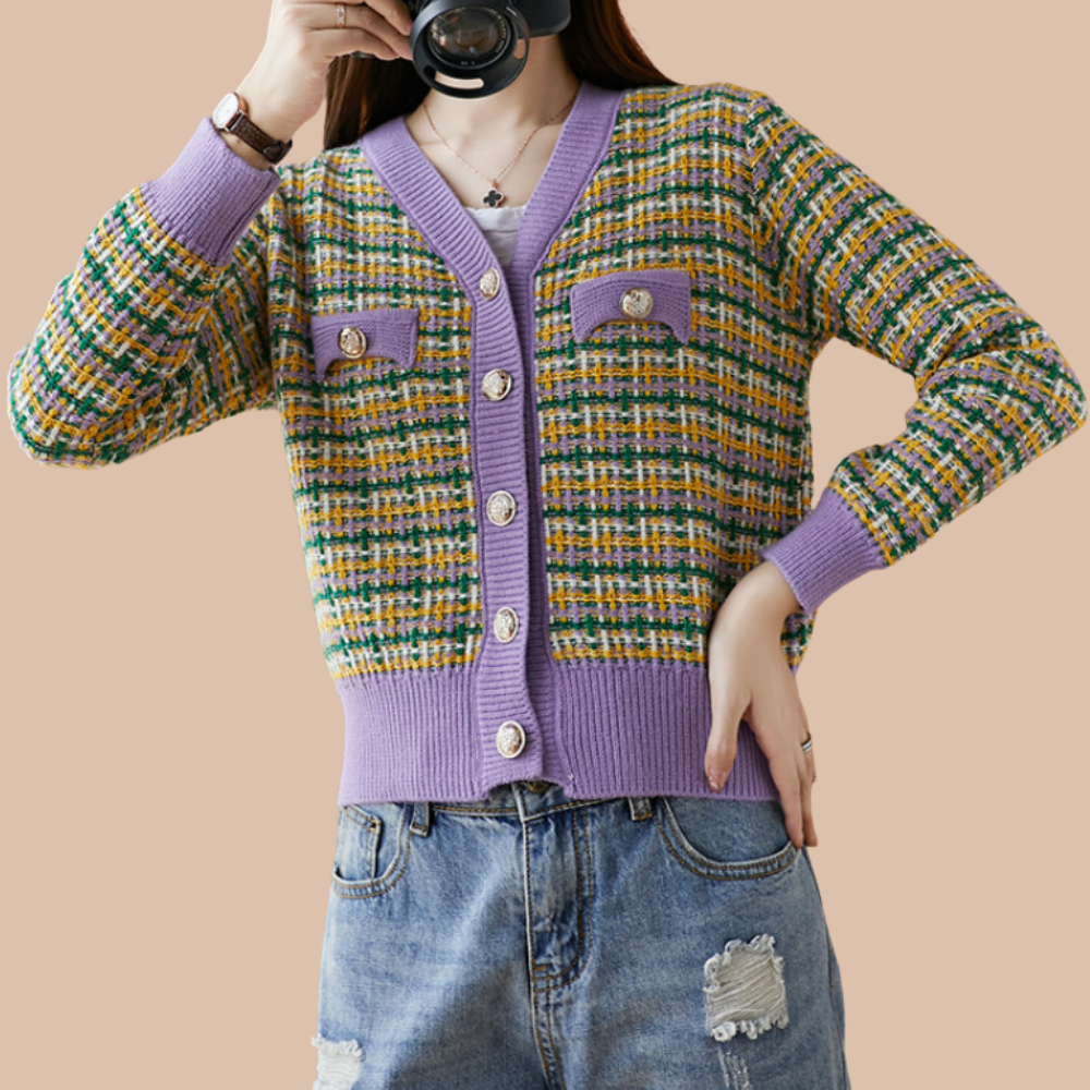 Orro Shop Vintage Knitted Cardigan for Timeless Elegance