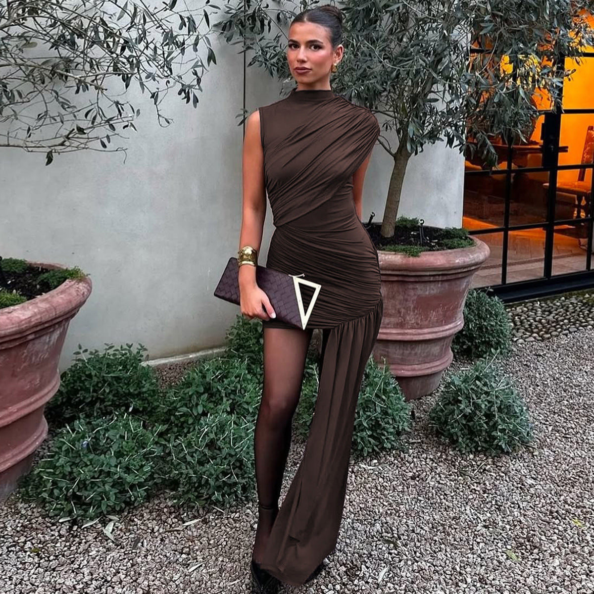 Gema Mini Dress - Brown