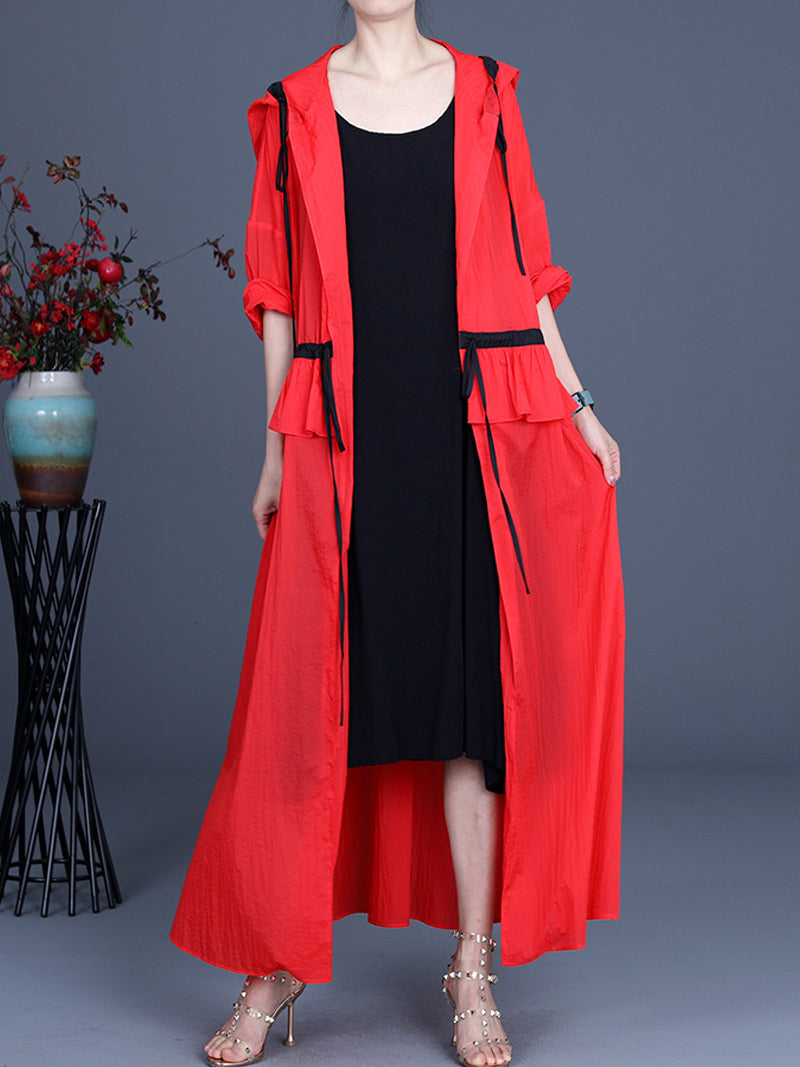 Lasted So Long Hooded Dress - Fashionpara