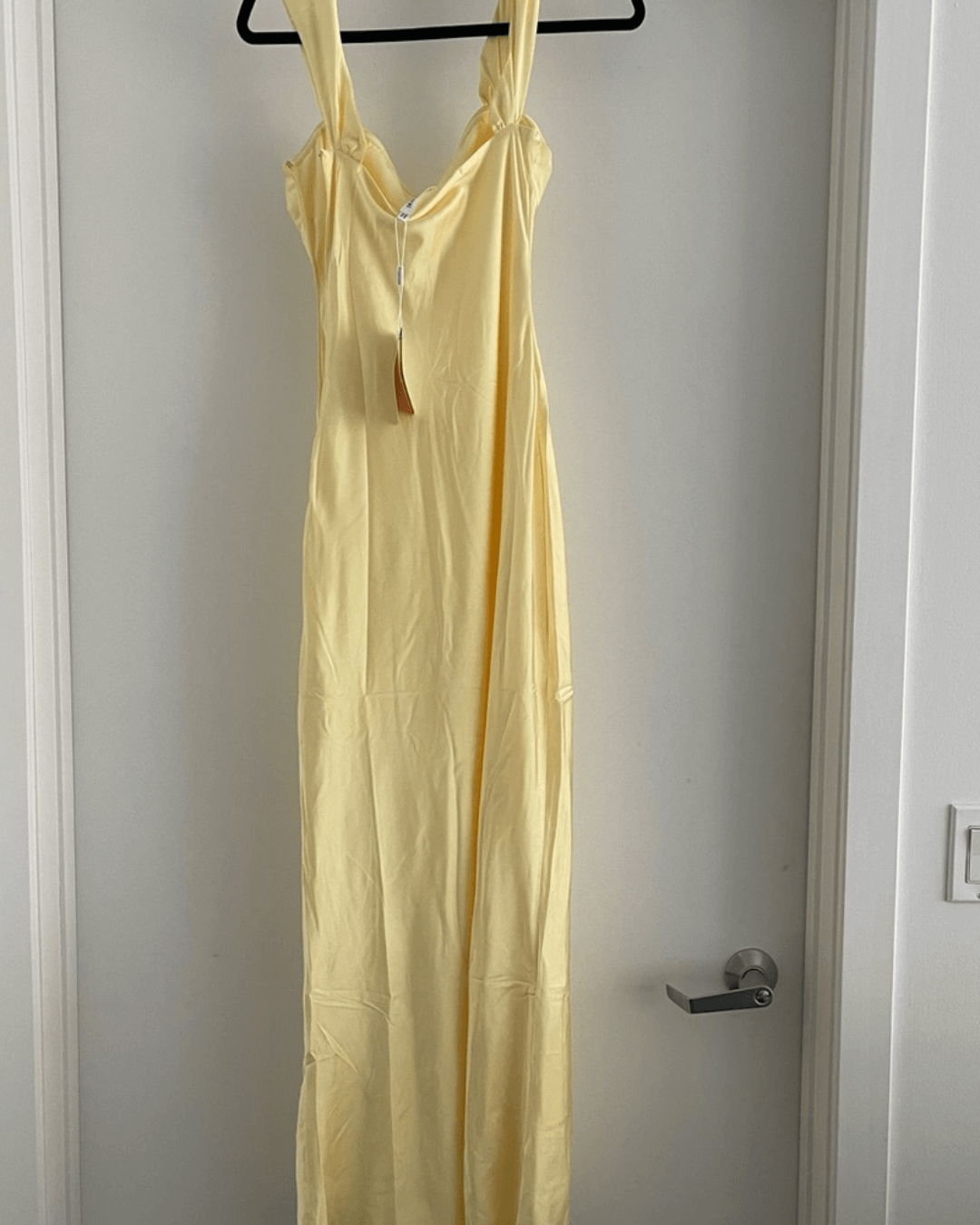 Light Yellow Off Shoulder Formal Maxi Dress - Fashionpara