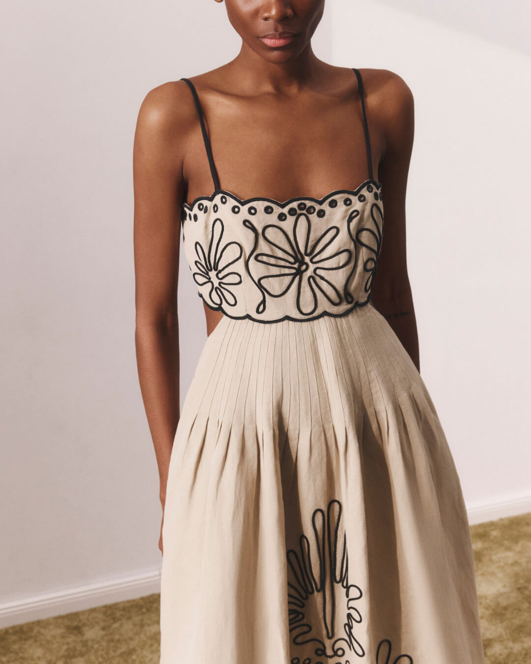 Strapless Midi Dress - Fashionpara