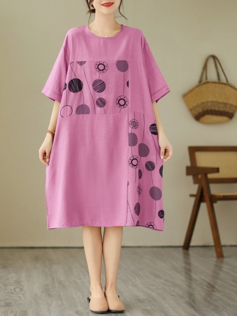 Take My Soul Round neck A-line Dress - Fashionpara