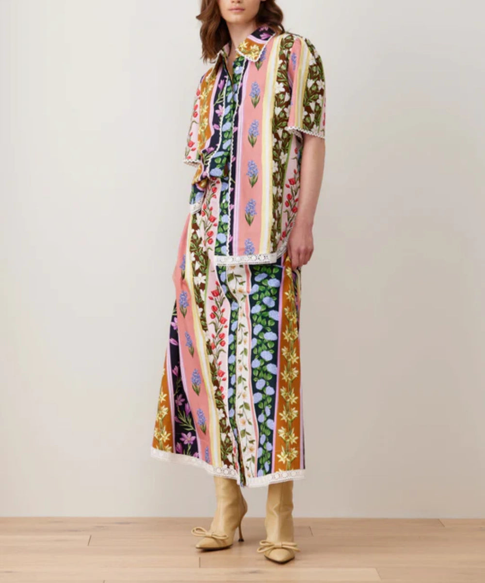 Vintage Garden Lace Two-piece Suit - Fashionpara