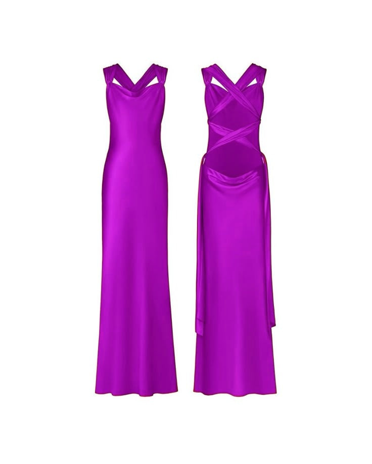Hot Pink Long Prom Dress New Arrive Party Dress Evening Dress - Fashionpara