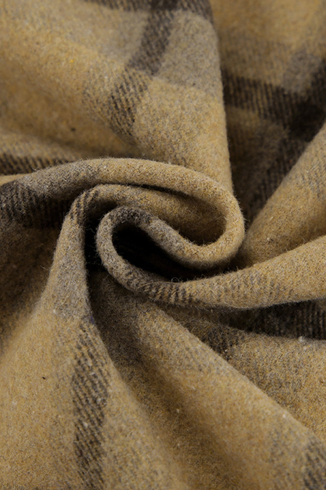 Vintage Loose Plaid Wool Coat for Timeless Style and Comfort