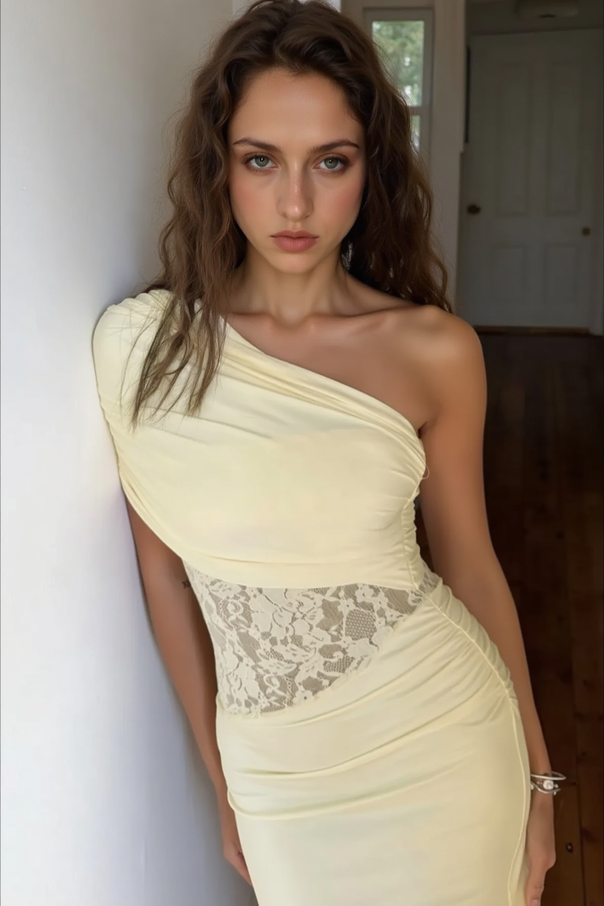 Ruched Bodycon Maxi Dress