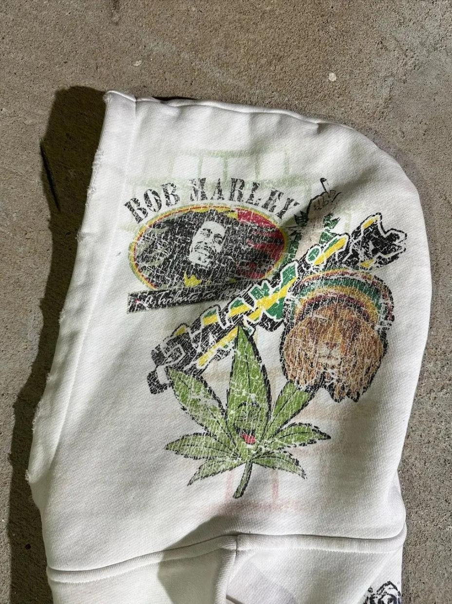 Graffiti Printed Gothic Hoodie