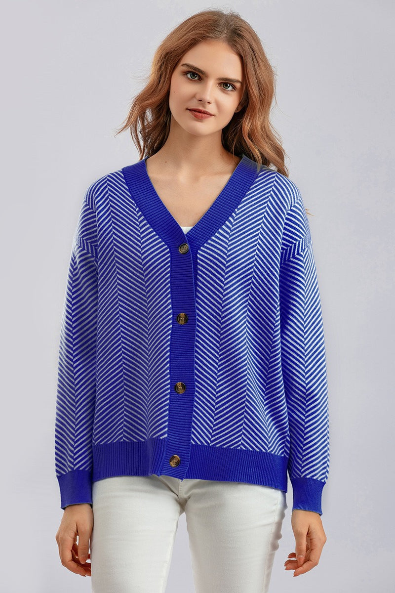 Long Sleeve Loose Knit Cardigan Sweater 15