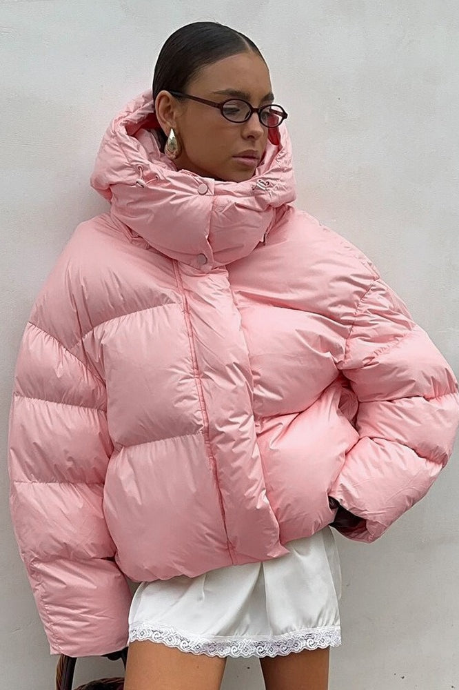 Thick Warm Hooded Coat - Fashionpara