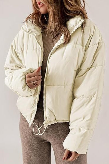 Classic Plain Quilted Puffer Jacket 6