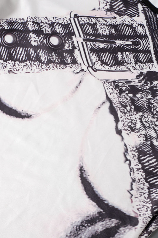 Casual Print Bodycon Mini Dress