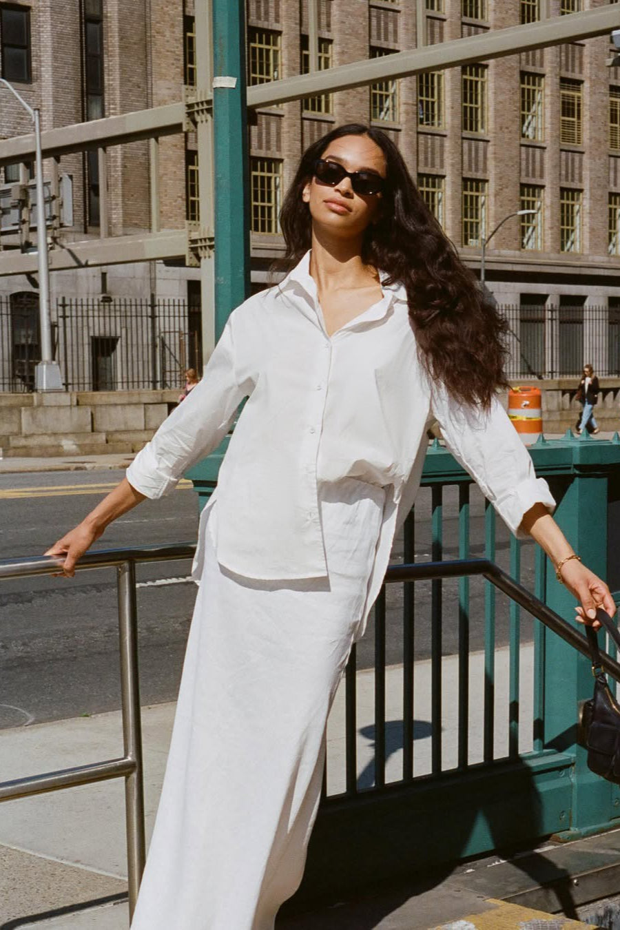 Elegant Cotton Button Front Blouse