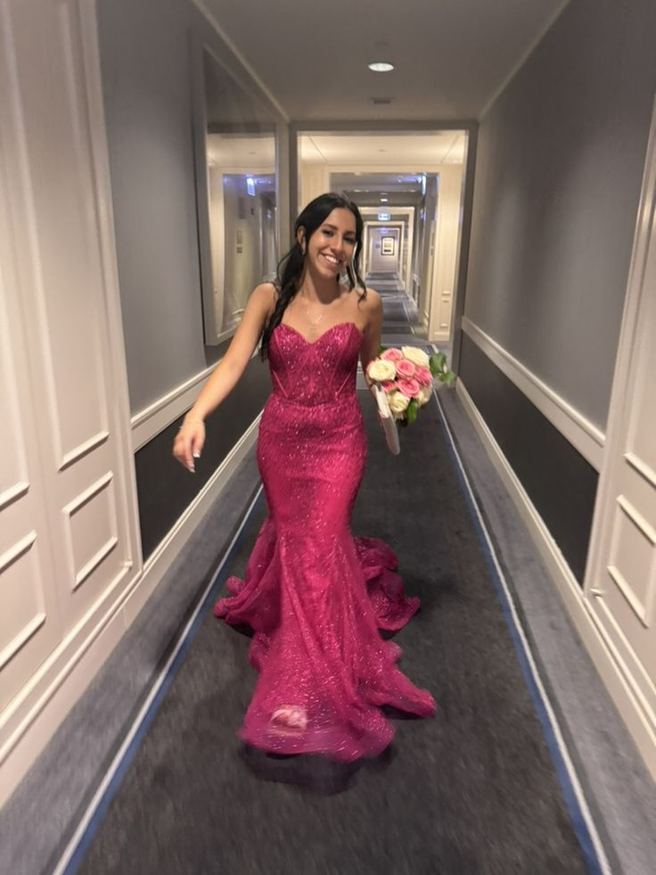 Sweetheart Mermaid Long Lace Prom Dress Evening Dress - Fashionpara