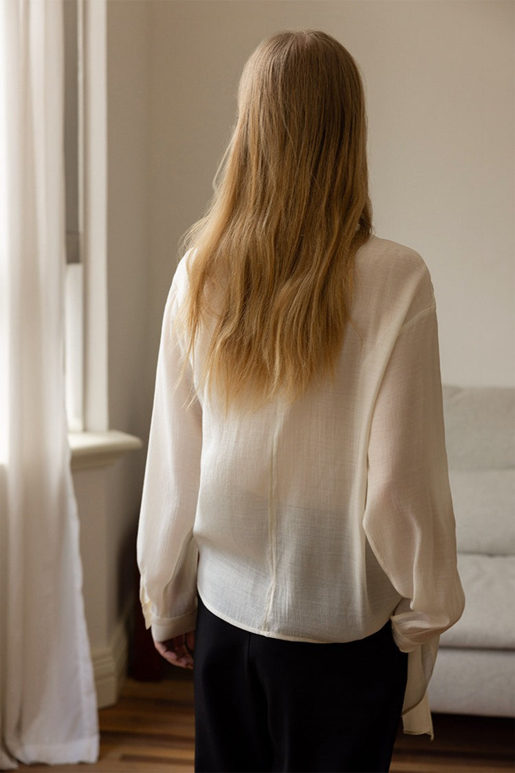 Cowl Neck Long Sleeve Top