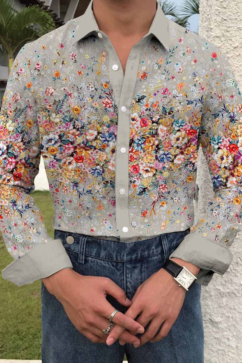 Men's Cotton&Linen Long-Sleeved Fashion Casual Shirt