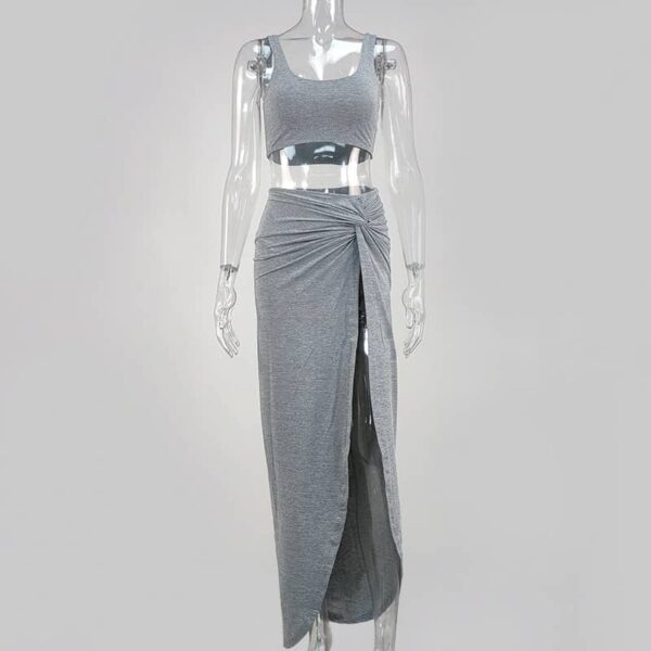Baddie B Co-ord -Grey