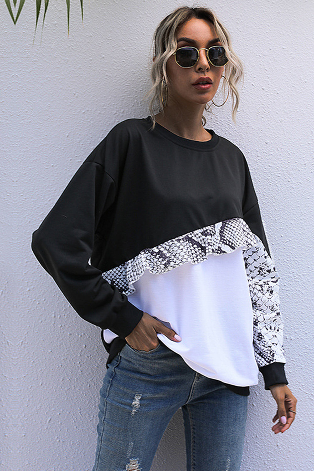 RadyRin Slim Round Neck Long Sleeve Sweater for Every Occasion