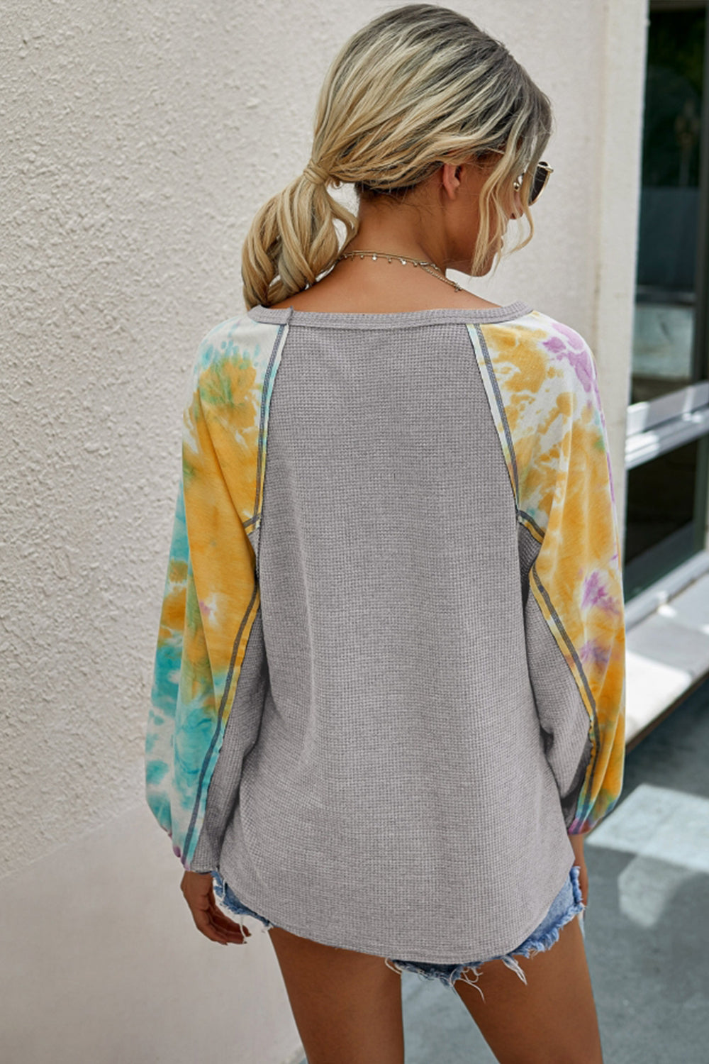 Printed Patchwork Top