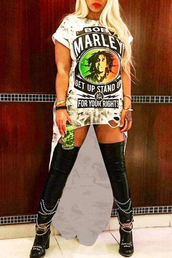 Trendy Printed Dress - Fashionpara