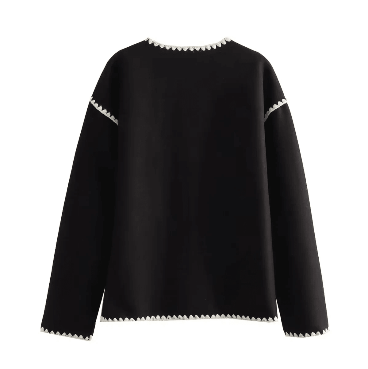 Forever Things Contrast Button Up Jacket 8
