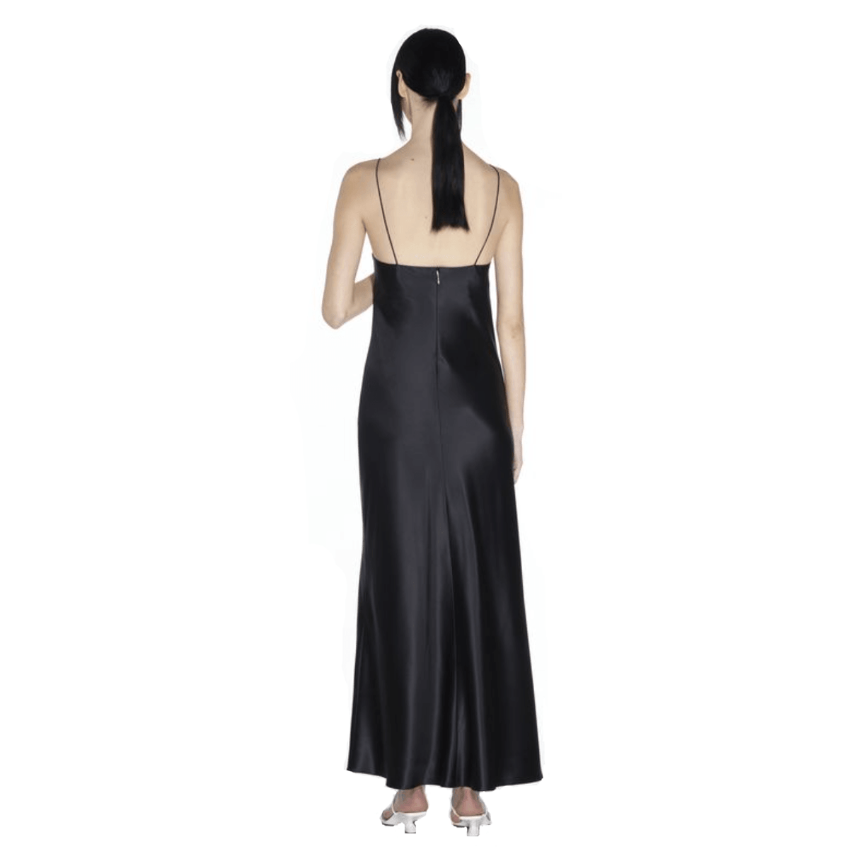 Crystal-Embellished V-Neck Spaghetti-Strap Slip Maxi Dress 11
