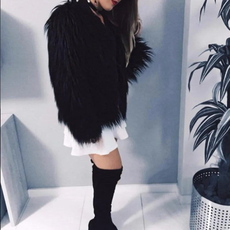 Fuzzy Thick Warm Fluffy Coat