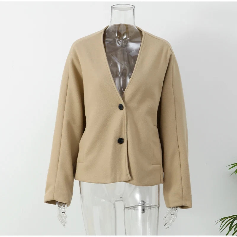 Solid Casual Short Coat 8
