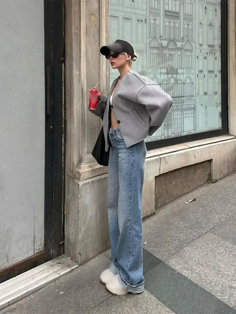 Solid Casual Short Coat 3