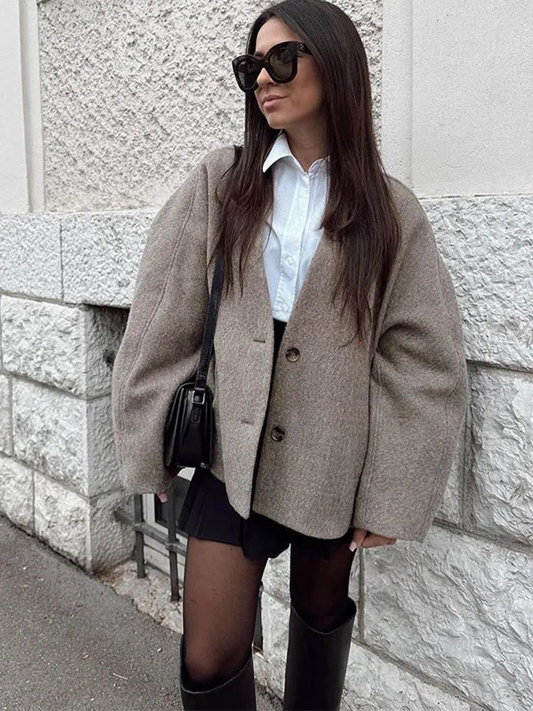 Solid Casual Short Coat 9